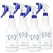 Bealee Plastic Spray Bottles 4 Pack, 24 Oz, All-Purpose Sprayer for Cleaning Solutions, Heavy Duty Spraying Leak Proof Mist Empty Water Bottle for Planting, BBQ, Pet with Adjustable Nozzle, Blue - Image 2