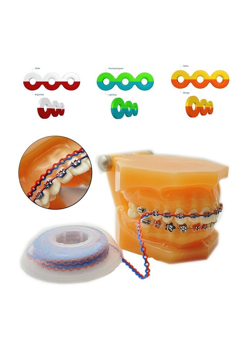 4.57M Orthodontic Rubber Chain, Braces Dynamic Chain (4.0mm) - Image 3
