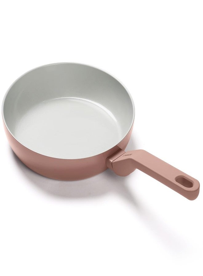 Ember Cookware Arcilla Ceramic Frying Pan 24cm | Non Stick Cookware | Non Toxic Pan | ISI Certified | Ceramic Fry Pan for Cooking | PFAS & PTFE Free | 5-Year Warranty | Terracotta - Image 1