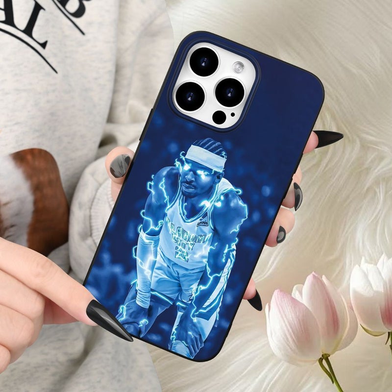 A Creatively Designed Matte Anti Drop Wear Resistant Phone Case With Trendy Lightning Player Print For iPhone 8 Plus Black Perfect Gift For Holidays - Image 2