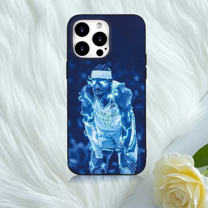 A Creatively Designed Matte Anti Drop Wear Resistant Phone Case With Trendy Lightning Player Print For iPhone 8 Plus Black Perfect Gift For Holidays - Image 4