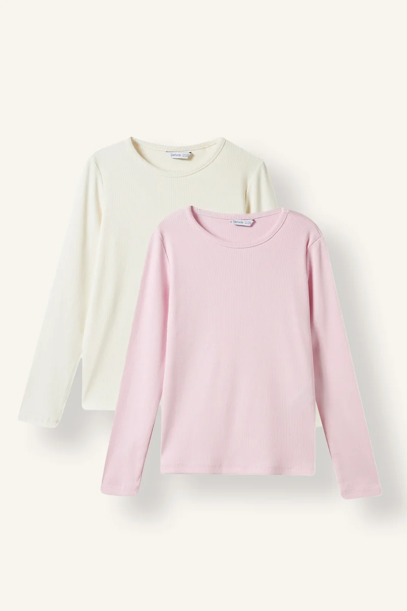 Defacto 2 piece Slim Fit Long Sleeve T-Shirt