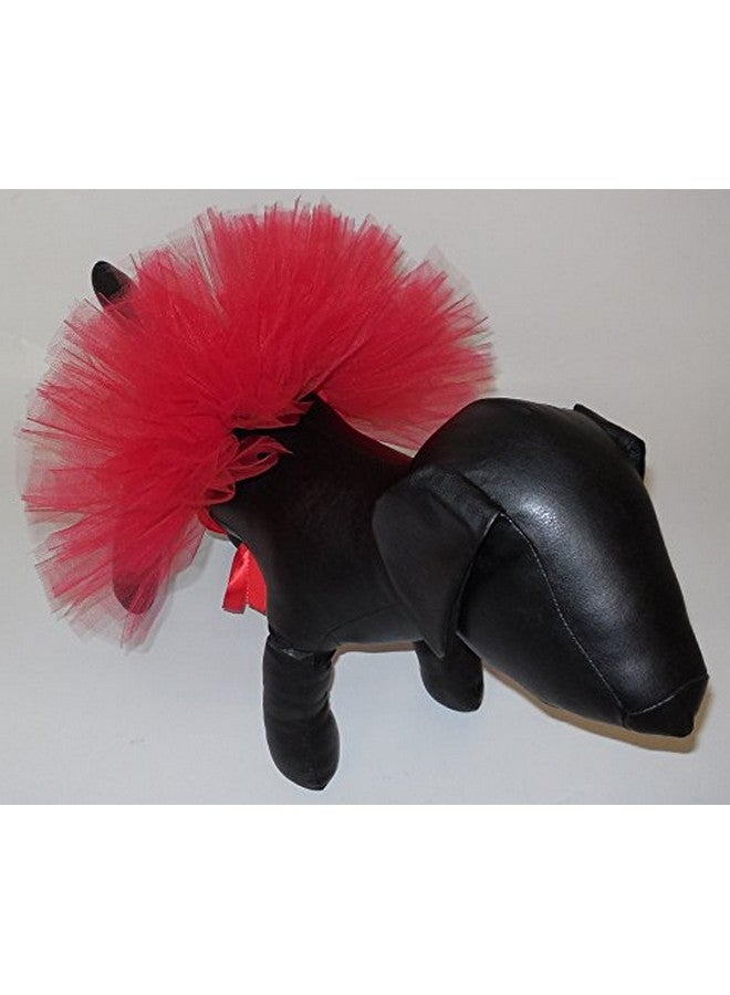 Pawpatu Handcrafted in USA Red Tulle Tutu for Medium Dogs - Image 2