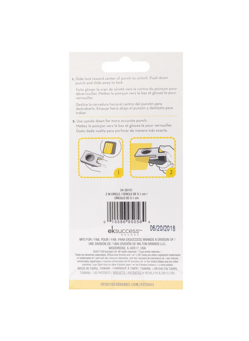 EK Tools EK Tools 2-inch Metal Paper Punch, Multicolor, Create Precise Circles for Handmade Cards, Scrapbooking, Gift Tags, Invitations, Decorations and More  - Image 3