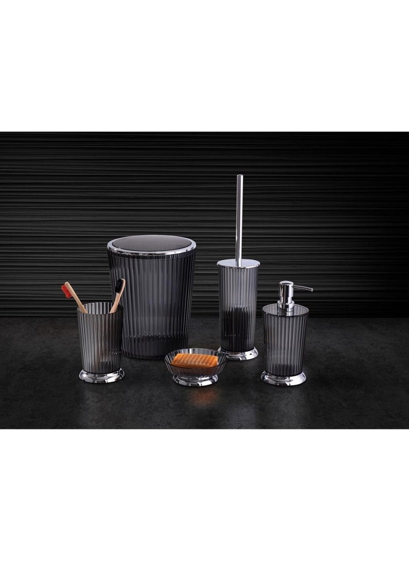 Primanova - Nely Transparent Black Bathroom Set - Image 1