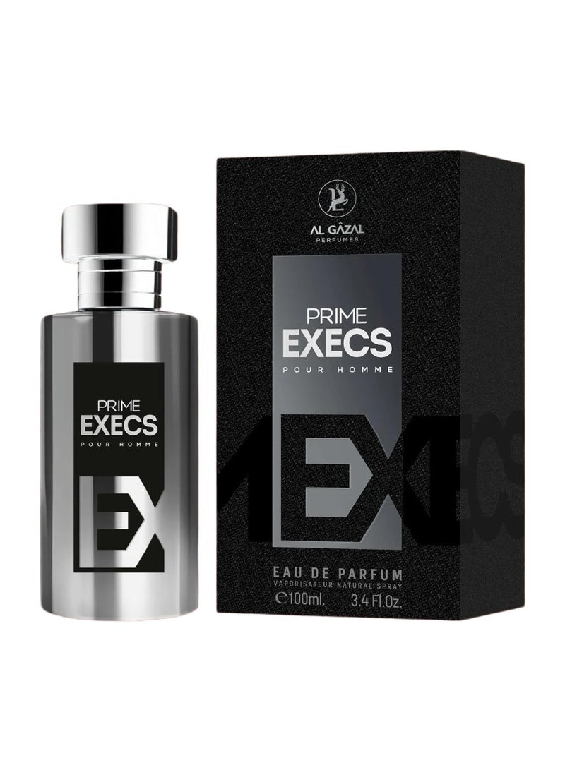 AL GAZAL Prime Execs Pour Homme Eau De Parfum – 100ml | Fresh Citrus, Woody & Earthy Fragrance for Men - Image 1