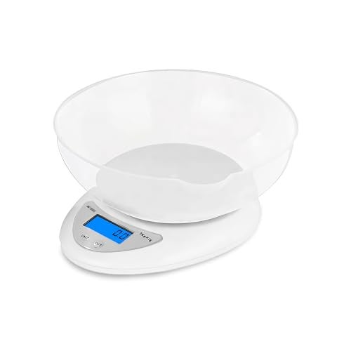 Ant Esports AEKS200 Kitchen Weighing Machine with Bowl, Weighing Scale for Fitness, Shop,Home Baking/Cooking with Large LCD Display,Tare Function,Over Load Indicator,Weigh Upto 5Kgs,30 Months Warranty - Image 1