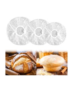 Mity Rain 100PCS Bowl Covers for Bread Proofing, Reusable Elastic Sourdough Bread Baking Supplies, Plastic Bowl Covers for Bread Rising, Stretchable Plastic Wrap for Storage Containers  - Image 1