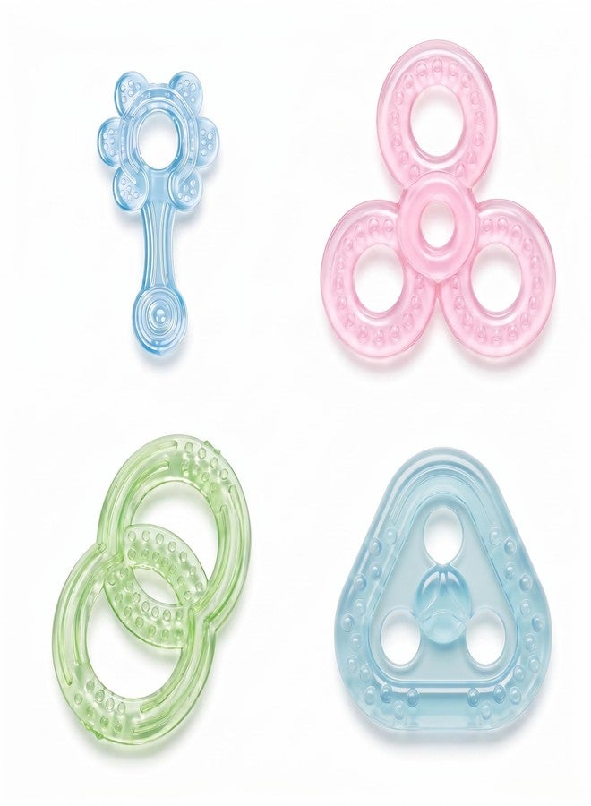 NVS KIDS Baby Water Teether Toys – BPA-Free Cooling Teething Ring for Infants 3+ Months, Soothing Gum Relief, Easy Grip Soft Silicone Teether, Safe Non-Toxic Baby Teething Toy - Image 1
