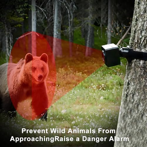 HTZSAFE Portable Outdoor Perimeter Alarm System- 1/4 Mile Waterproof Wireless Motion Sensor&Detector- Personal Security for Wildlife&Stranger Alert(Camping,Hiking,Hunting,Fishing) (1 Receiver+4 Sensors) - Image 3