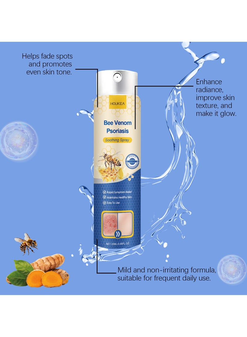 Houkea Bee Venom Psoriasis Care Spray pro Anti-itching Psoriasis Treatment Spray  - Image 4