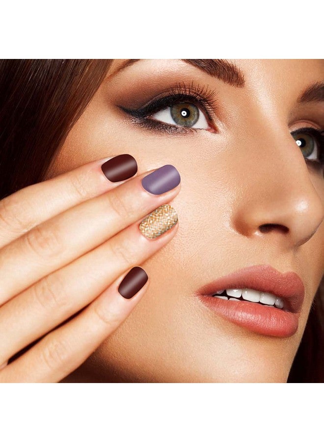 SILPECWEE 14 Sheets Solid Color Nail Polish Strips for Women Adhesive Nail Stickers Full Nail Wraps Nail Strips Real Nail Polish Nail Tips with 1pc Nail File - Image 3