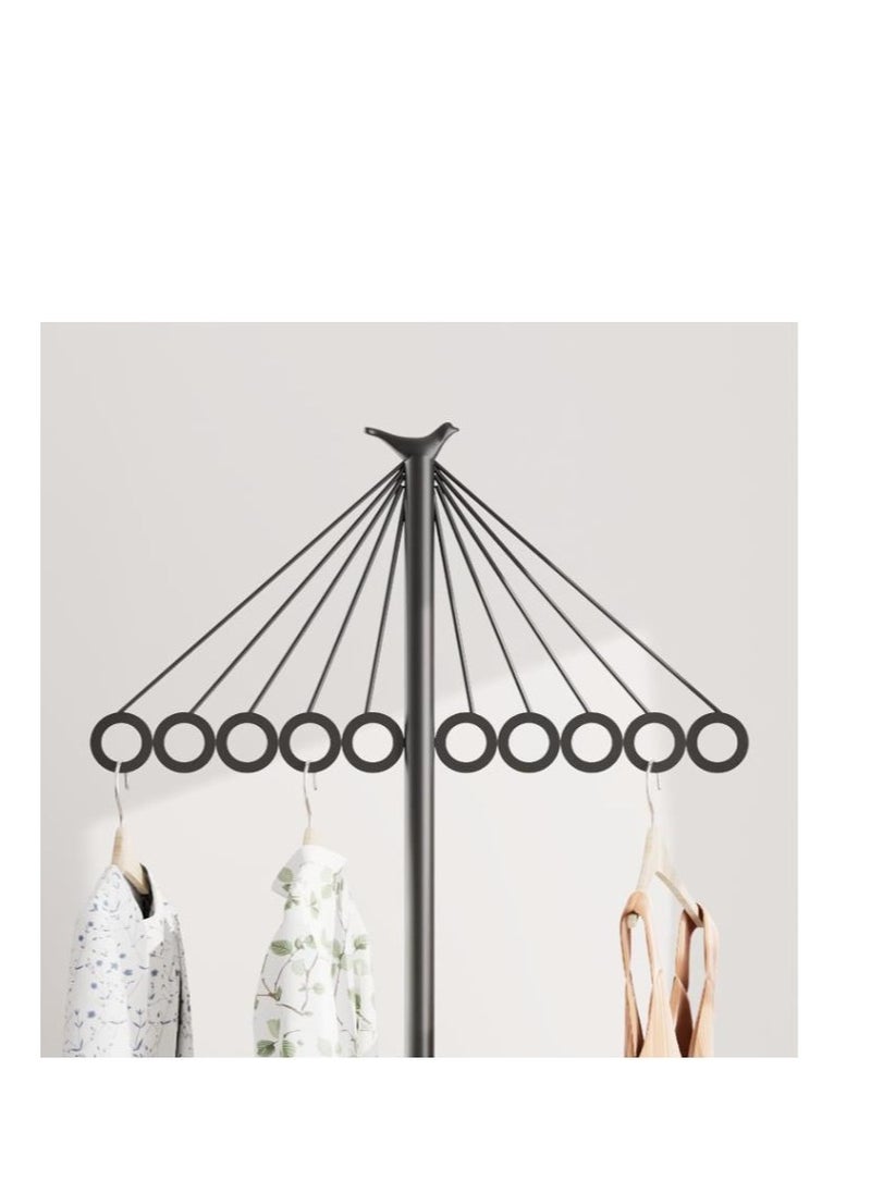 Golden Iron Coat Stand with 10 Holes, Clothes Rack Can Hang Clothes on the Floor for Easy Assembly, Coats, Sweaters, Pants, Shirts, T-shirts, Skirts, for Entrances, Corridors, Bedrooms, Offices  - Image 5