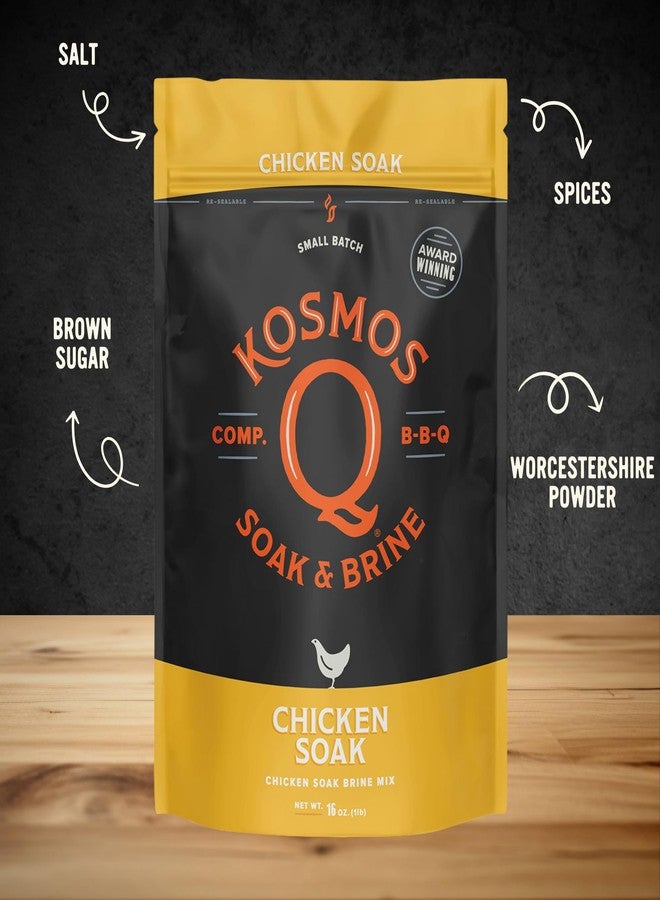 Kosmos Q مزيج توابل كوسموس كيو لتتبيل الدجاج، السكر البني، وصلصة ورشسترشاير، مناسب للدجاج الكامل، صدور الدجاج، شرائح الدجاج، الشواء، التحميص، التدخين، يحافظ على رطوبة الدجاج، نكهة لذيذة، سهل التحضير، عبوة 16 أونصة - Image 2