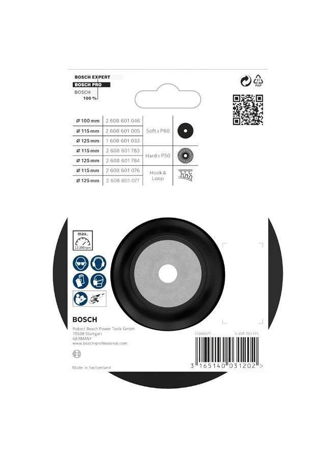 BOSCH 2608601005 115mm 13300 RPM Backing Pad - Image 4