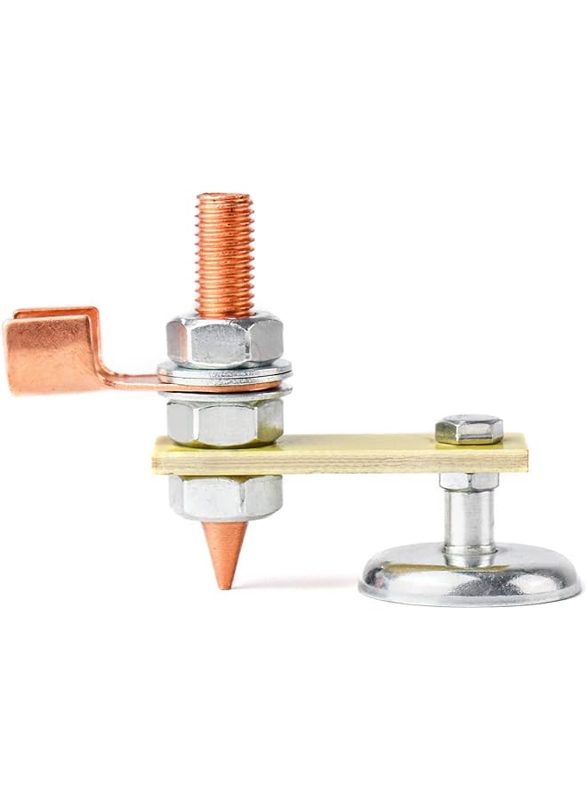 erorex Welding Magnetic Ground Clamp Welding Magnet Head Copper Tail Welding Support Tool Upgrade Magnetic Welding Support Ground Clamp Tools Welding Magnet Head Strong Magnetism Large Suction 2 Pack - Image 2