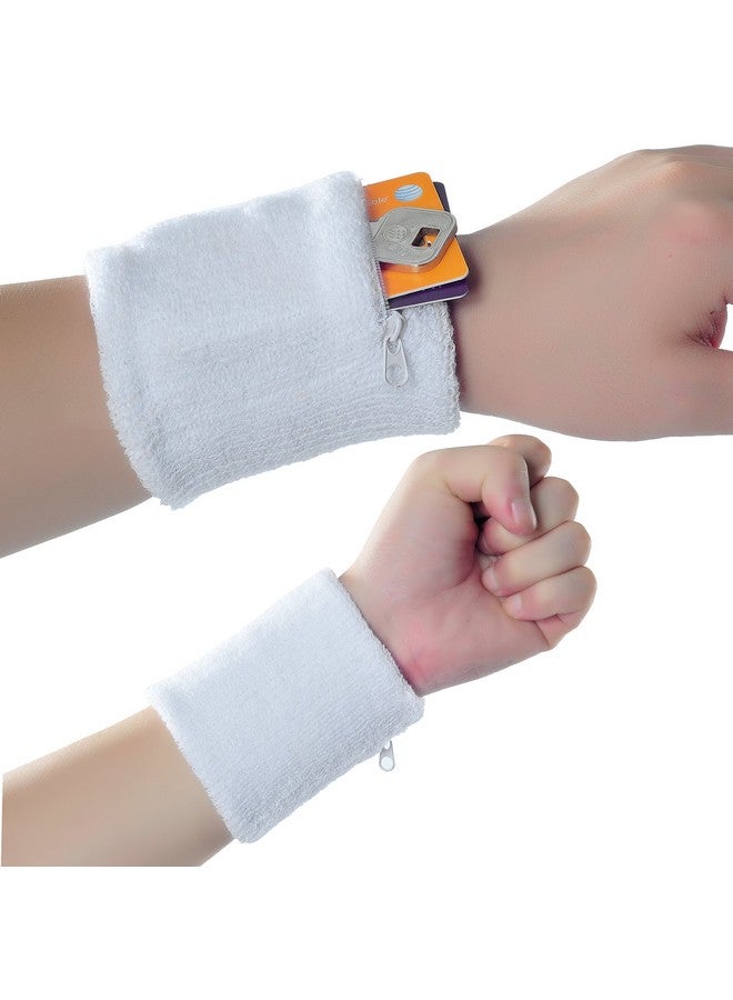 Techion Sports Sweatband Set Including 1 Pack Headband And 2 Pack Wristbands With Zipper Pocket Wallet For Cycling Running Tennis Basketball And More - Image 5