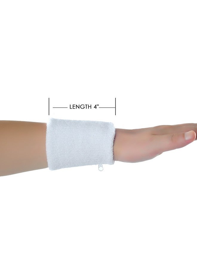 Techion Sports Sweatband Set Including 1 Pack Headband And 2 Pack Wristbands With Zipper Pocket Wallet For Cycling Running Tennis Basketball And More - Image 4