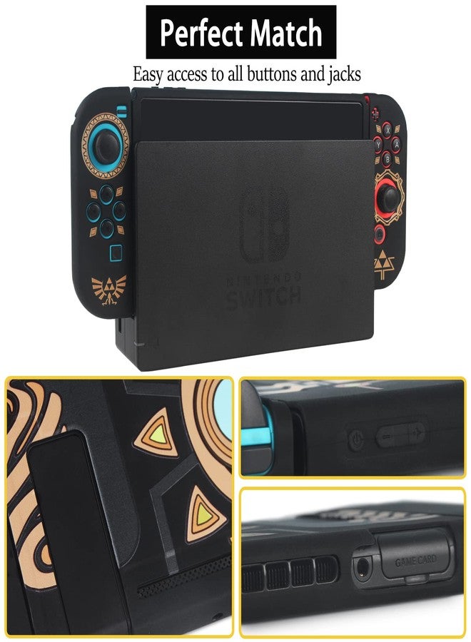 TIKOdirect Carrying Case Accessories for Switch,Portable Travel Case with Soft Protective Case, Screen Protectors and Thumb Grip caps, Black - Image 3