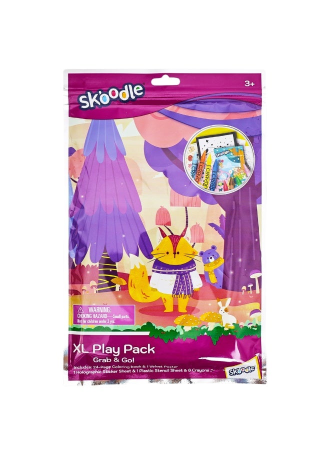 SKOODLE XL Play Pack Grab & Go | Coloring Fun Activity | Stencil, Poster, Stickers Kit | Educational & Learning Toy | Age 3+ - Image 1