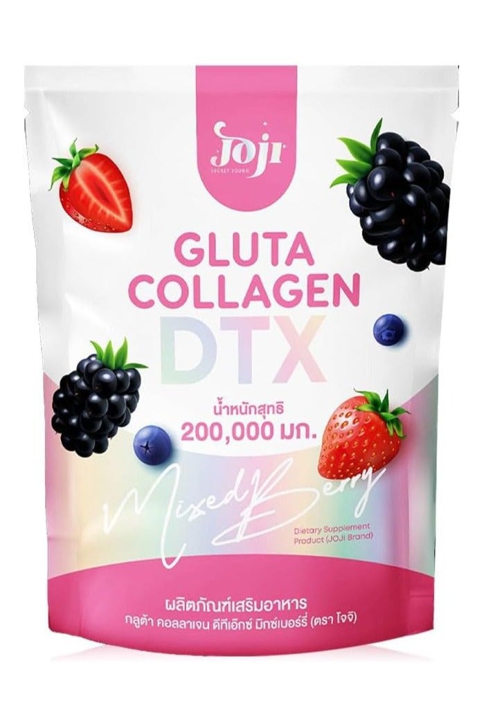 Joji Gluta Collagen DTX Mixed Berry – 200,000mg For Brightens Skin & Boosts Immunity
