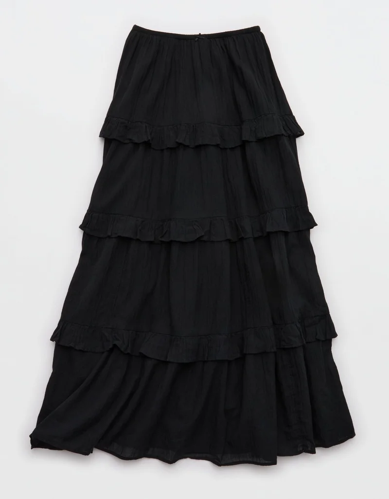 Aerie  Aerie Ready To Ruffle Tiered Midaxi Skirt for Women | Best Price UAE