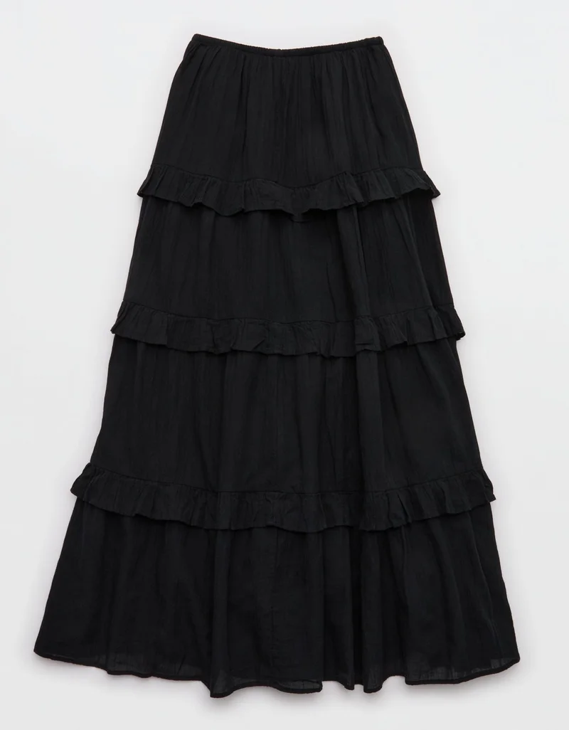 Aerie  Aerie Ready To Ruffle Tiered Midaxi Skirt for Women | Best Price UAE
