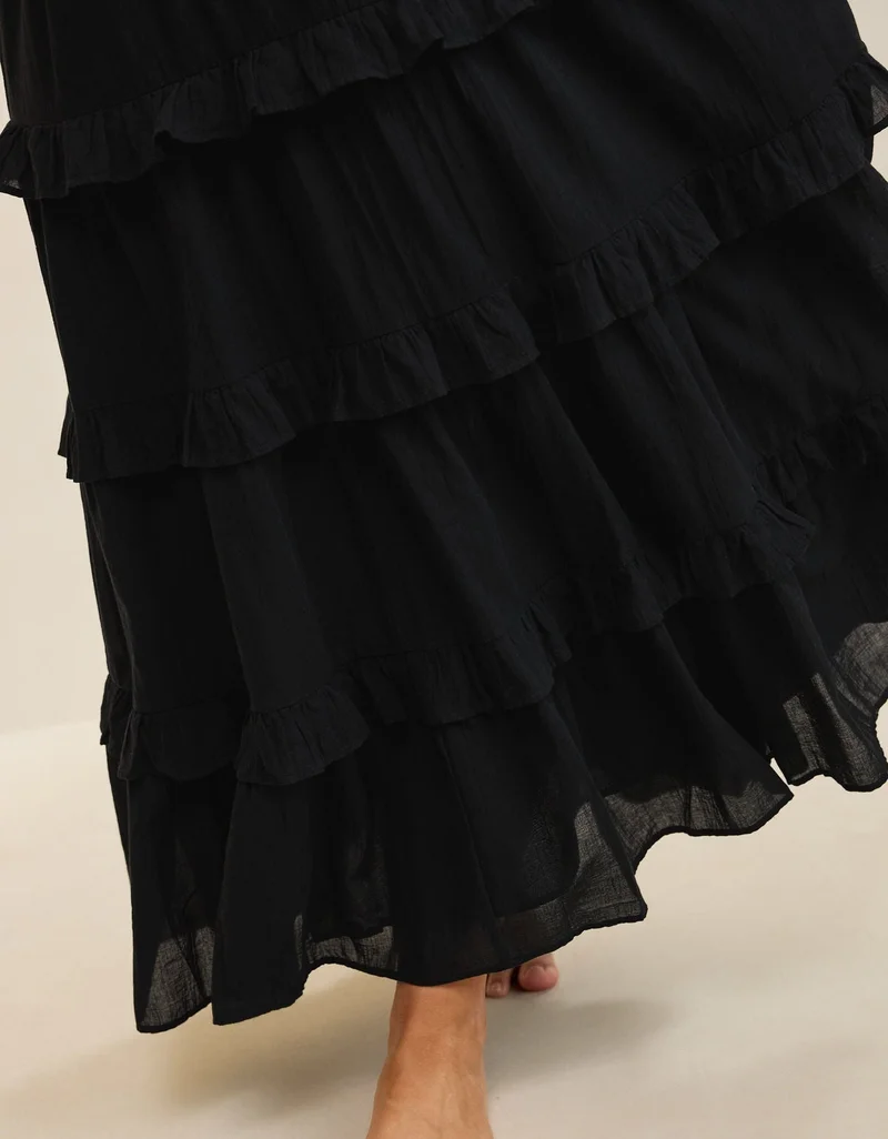 Aerie  Aerie Ready To Ruffle Tiered Midaxi Skirt for Women | Best Price UAE