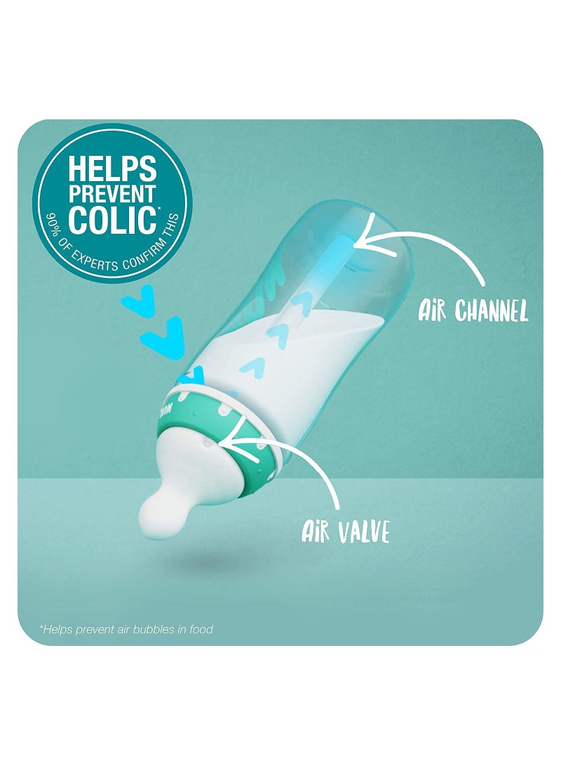 نوك مجموعة زجاجات PP الاحترافية المضادة للمغص 300 مل × 3 - Image 4