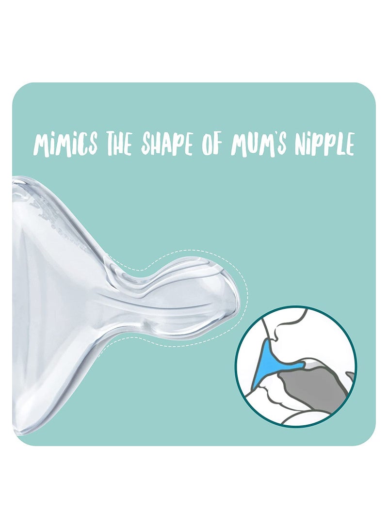 نوك مجموعة زجاجات PP الاحترافية المضادة للمغص 300 مل × 3 - Image 5