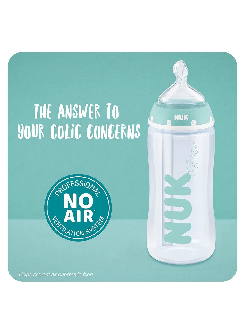 نوك مجموعة زجاجات PP الاحترافية المضادة للمغص 300 مل × 3 - Image 3