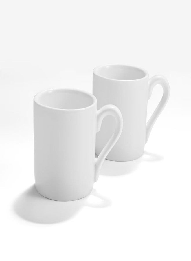 Stylusella Pure White Ceramic Espresso Cup (2 oz/60 ml), set of two - Image 2