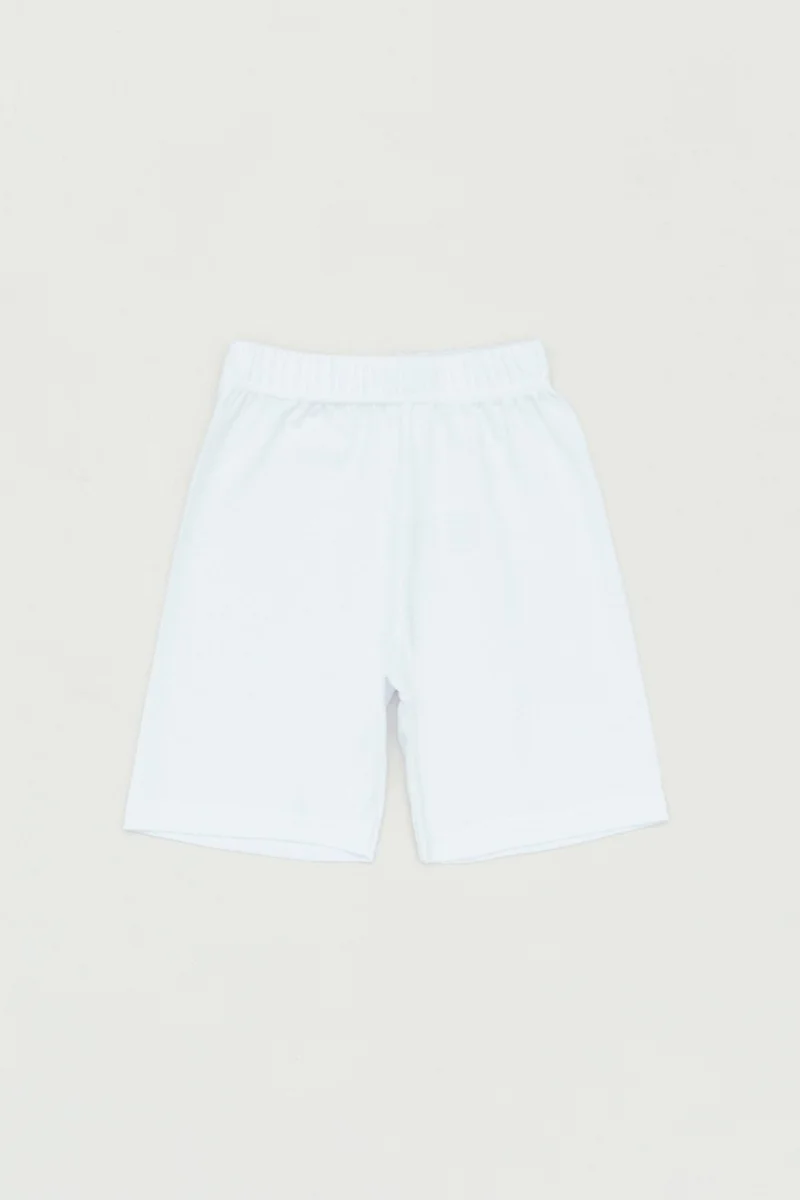 FullaModa Basic Boy Shorts with Elastic Waist