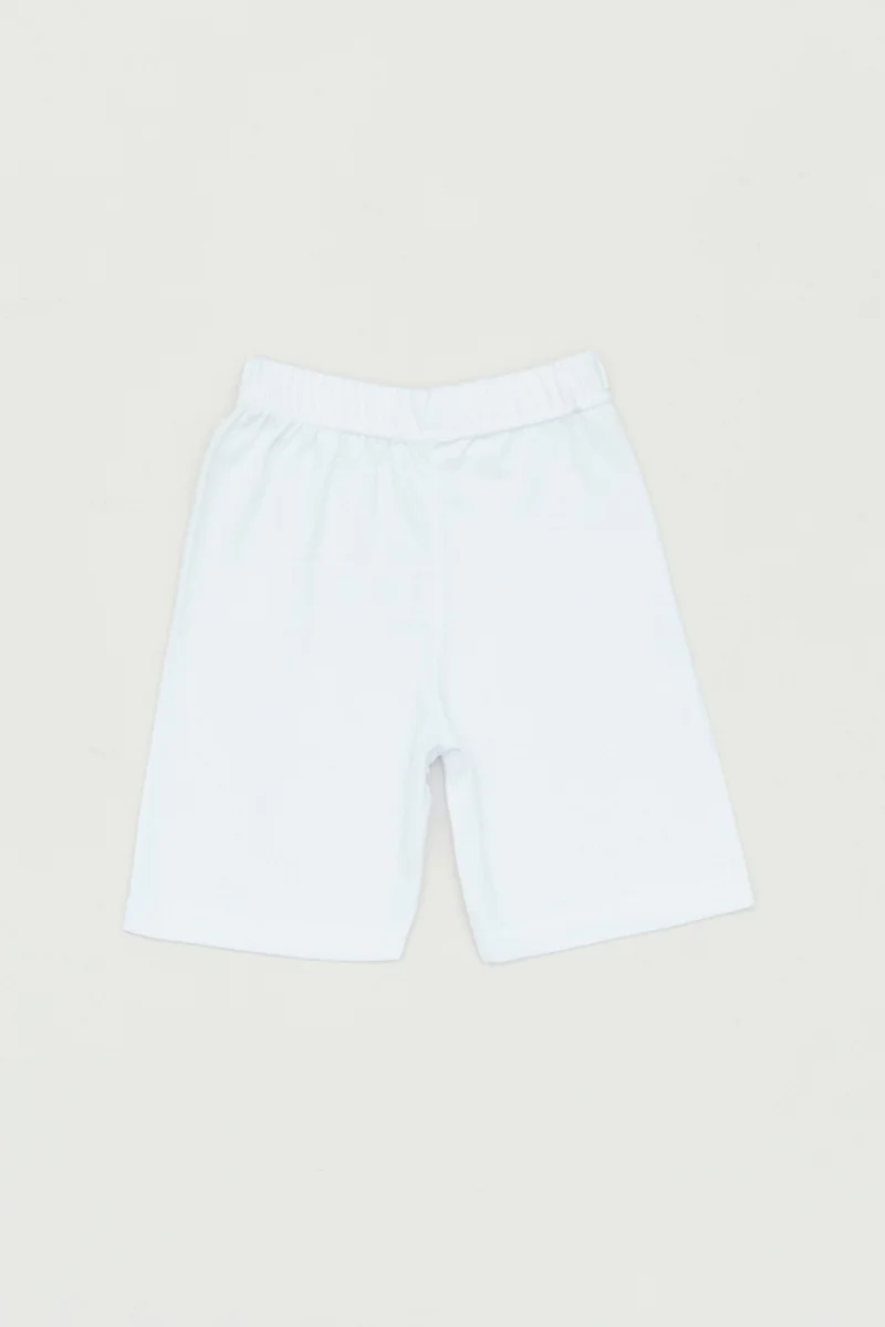 FullaModa Basic Boy Shorts with Elastic Waist