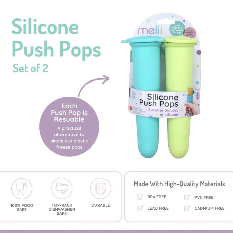 Melii Push Pops - Animal 2 pack - Shark + Bear (6sets/inner) - Image 3
