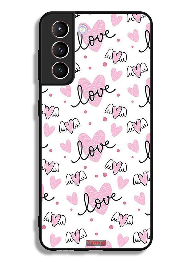 Tolwak Samsung Galaxy S21 Plus 5G Protective Case Cover Love And Heart Art Pattern - Image 3
