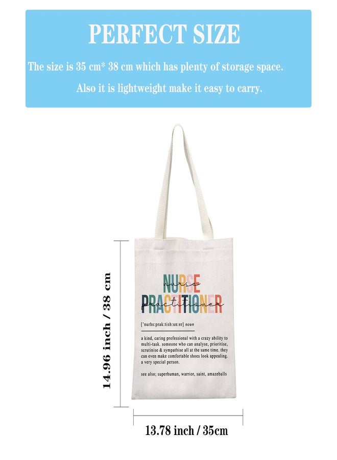 GJTIM NP Gift Nurses Practitioner Definition Gift Tote Bag for RN Nursing Graduation Birthday Christmas Nurse's Day (Nurses Practitioner Tote) - Image 2