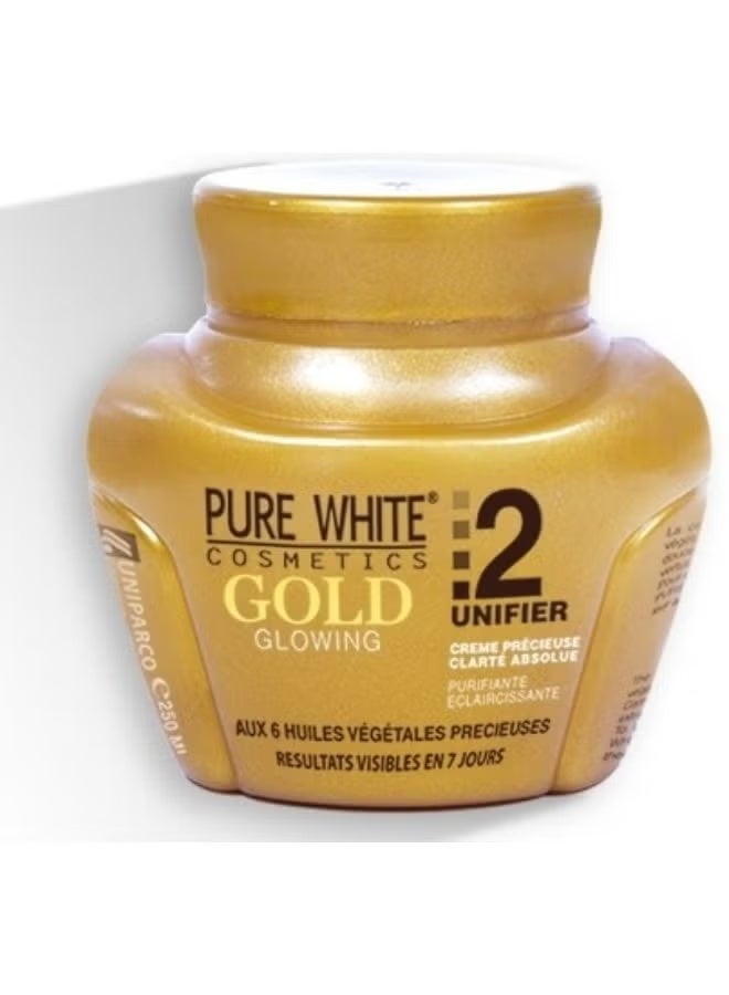 Pure White Cosmetics Skin lightening cream with pure white gold extract, 150 ml