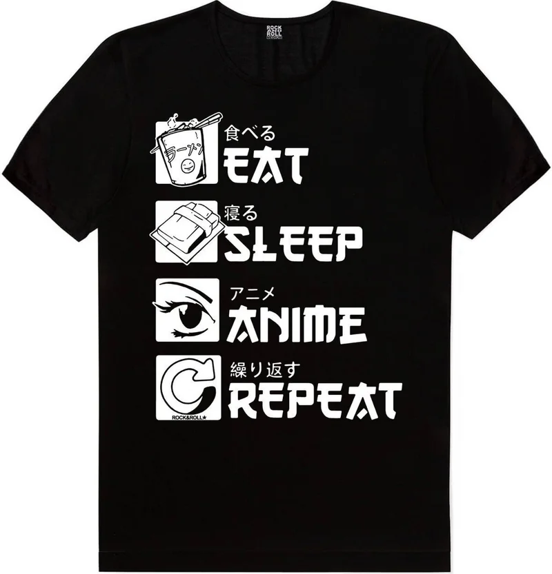 روك اند رول Always Anime, Naruto Writings Men's 2-Piece Eco Pack T-Shirt