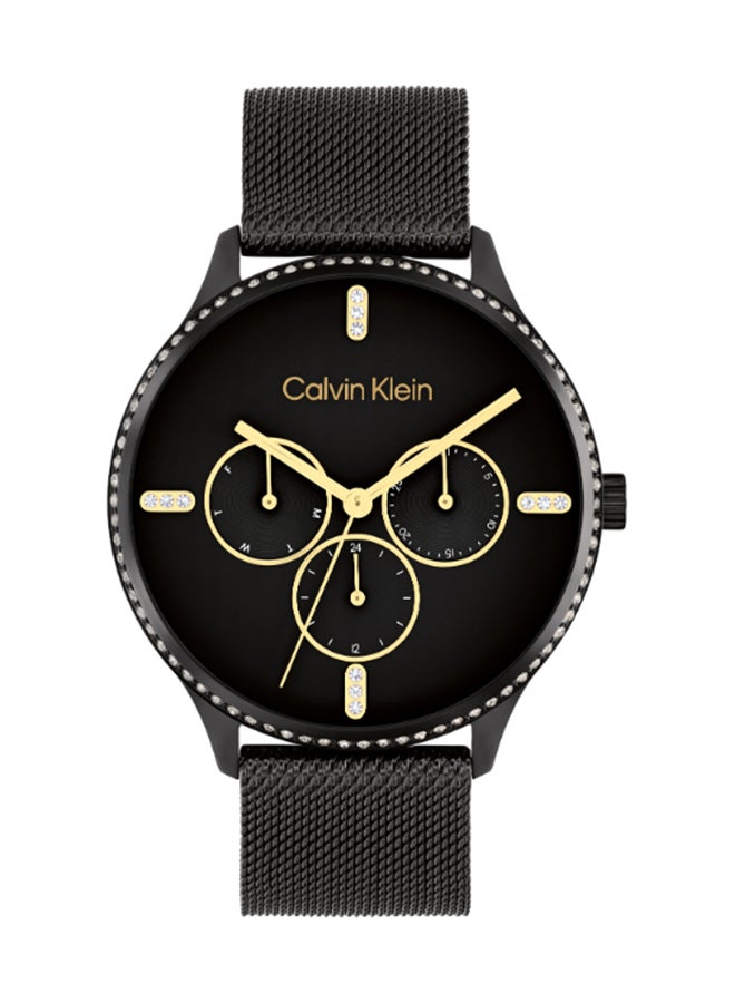 CALVIN KLEIN ساعة يد نسائية من الستانلس ستيل بعقارب دائرية الشكل 25200369 - 38 ملم - Image 1