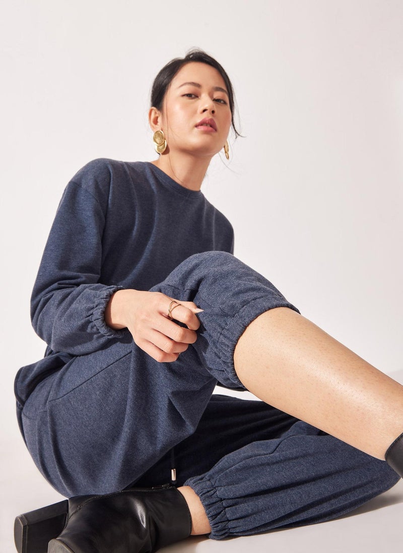 The Label Life Long Sleeve Drwastring Jumpsuit - Image 1