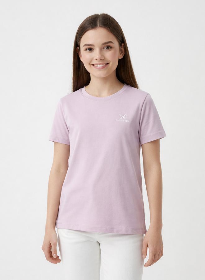Polo Play Teen Girls Logo Crew Neck T-Shirt - Image 1