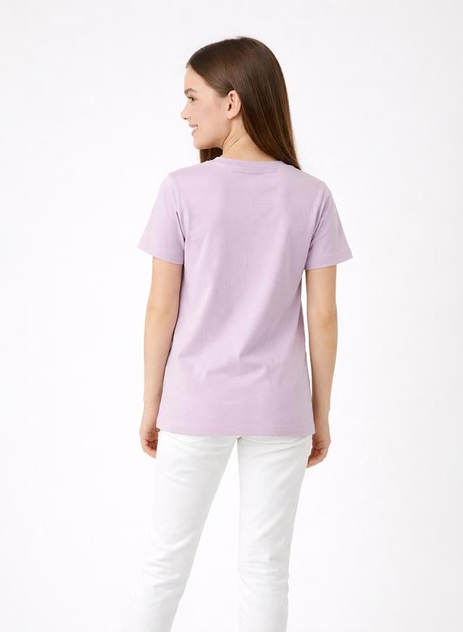 Polo Play Teen Girls Logo Crew Neck T-Shirt - Image 3