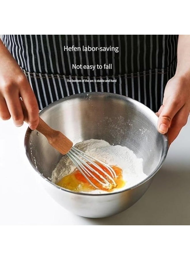 3 Pcs Stainless Steel Mixing Bowls Set,Kitchen Salad Bowl for Serving,Sturdy and Durable，Easy to Clean,for Salad, Soup, Cereal, Noodles, Kitchen Prep - Image 3