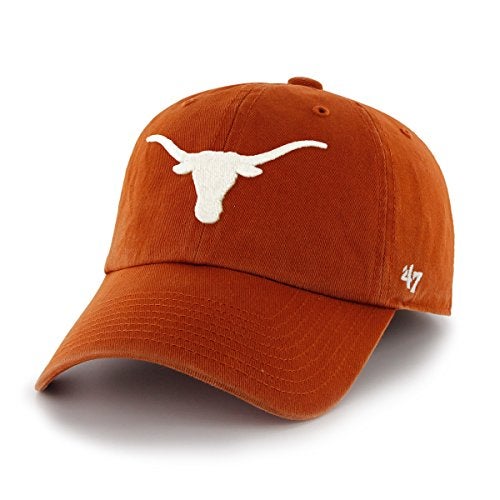 47 NCAA Texas Longhorns Men's Clean Up Cap, Burnt Orange 1, One Size - Image 1