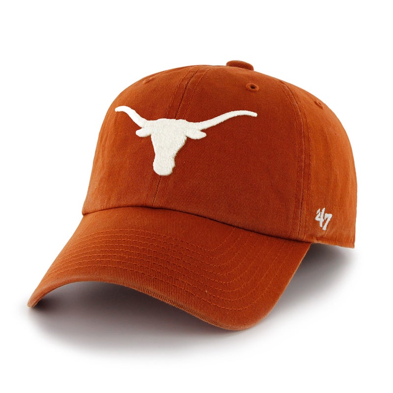 47 NCAA Texas Longhorns Men's Clean Up Cap, Burnt Orange 1, One Size - Image 2