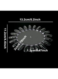 HONBAY 20Pcs Plastic 20 Tips False Nail Swatches Wheels Nail Art Color Polish Display Wheel For Manicure  - Image 3