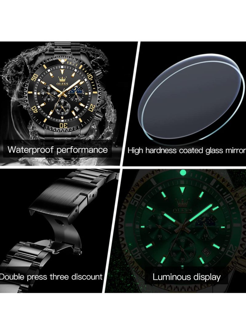 أوليفز ساعات رجالي OLEVS الحد الأدنى رقيقة جدا موضة عادية التناظرية كوارتز تاريخ ساعة مقاوم للماء سليم بسيط كبير الوجه فستان ساعة معصم للرجال - Image 5