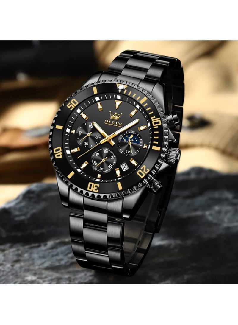 أوليفز ساعات رجالي OLEVS الحد الأدنى رقيقة جدا موضة عادية التناظرية كوارتز تاريخ ساعة مقاوم للماء سليم بسيط كبير الوجه فستان ساعة معصم للرجال - Image 4