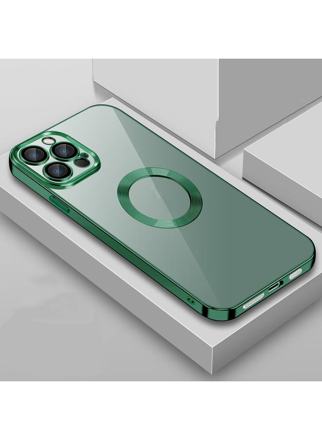 زبون جراب لهاتف iPhone 12 Pro Max 9D مطلي بالكهرباء مع غشاء عدسة شفاف من البولي كربونات + جراب مقاوم للصدمات من مادة TPU - Image 1